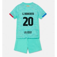 Barcelona Sergi Roberto #20 Tretí Detský futbalový dres 2023-24 Krátky Rukáv (+ trenírky)